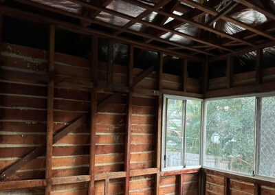 Residential demolition project in progress