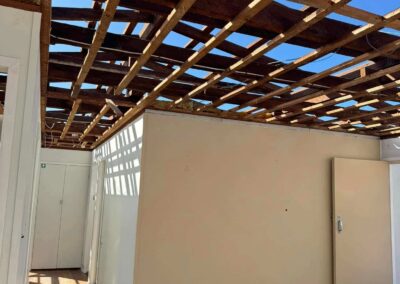 Complete home strip-out before renovation