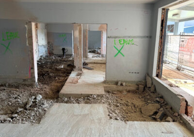 Cleared residential demolition site ready for redevelopment